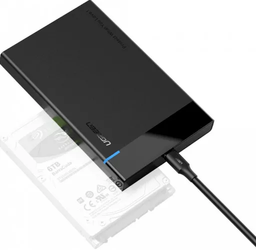 Rack extern Ugreen US221 pentru HDD si SSD SATA 2.5" conectare USB 3.0 ABS negru thumb