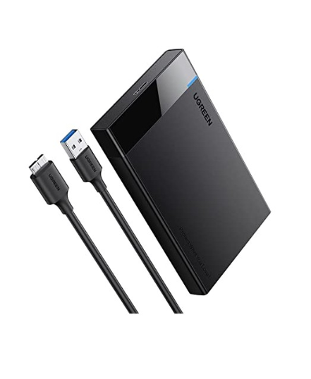 Rack extern Ugreen US221 pentru HDD si SSD SATA 2.5" conectare USB 3.0 negru thumb
