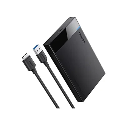 Rack extern Ugreen US221 pentru HDD si SSD SATA 2.5&quot; conectare USB 3.0 negru