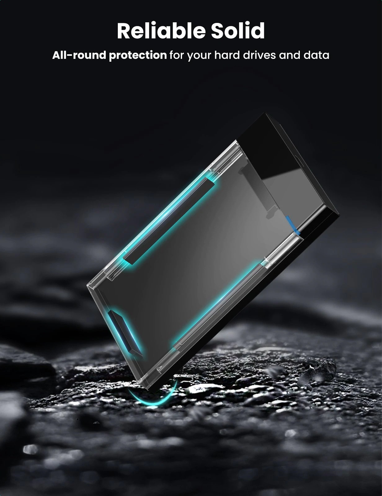 Rack extern Ugreen US221 pentru HDD si SSD SATA 2.5" conectare USB 3.0 1 x 50cm USB Type-C to USB 3.0 ABS negru thumb