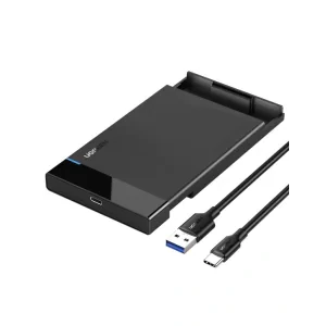 Rack extern Ugreen US221 pentru HDD si SSD SATA 2.5&quot; conectare USB 3.0 1 x 50cm USB Type-C to USB 3.0 ABS negru