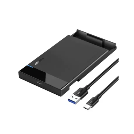 Rack extern Ugreen US221 pentru HDD si SSD SATA 2.5&quot; conectare USB 3.0 1 x 50cm USB Type-C to USB 3.0 ABS negru