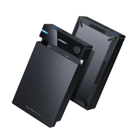 Rack Extern Ugreen US222 pt HDD si SSD SATA 3.5&quot; conectare USB 3.0 Negru