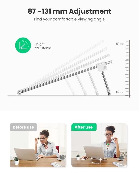 Stand notebook Ugreen 15.6" LP230 argintiu thumb