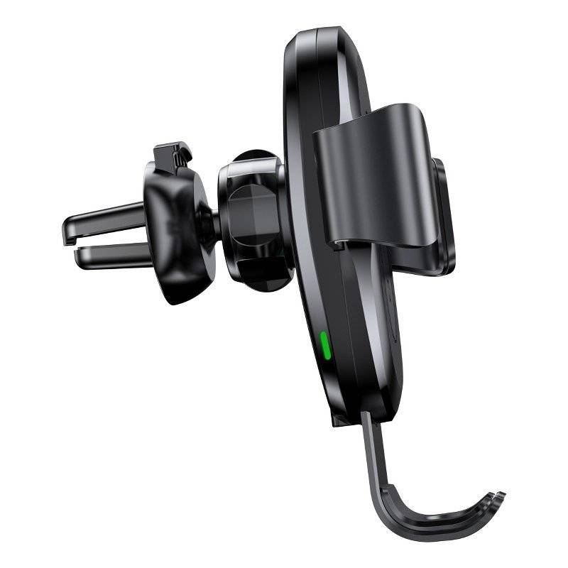 Suport Auto si Incarcator Wireless Baseus Gravity Qi 10W include Cablu micro-USB to USB Negru thumb