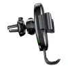 Suport Auto si Incarcator Wireless Baseus Gravity Qi 10W include Cablu micro-USB to USB Negru
