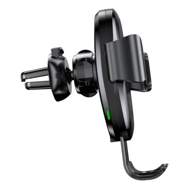 Suport Auto si Incarcator Wireless Baseus Gravity Qi 10W include Cablu micro-USB to USB Negru