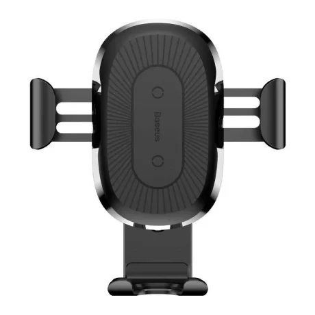 Suport Auto si Incarcator Wireless Baseus Gravity Qi 10W include Cablu micro-USB to USB Negru