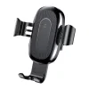 Suport Auto si Incarcator Wireless Baseus Gravity Qi 10W include Cablu micro-USB to USB Negru
