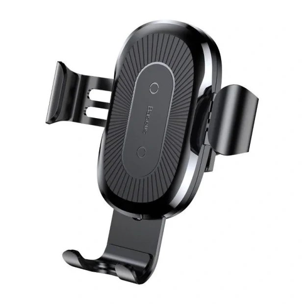 Suport Auto si Incarcator Wireless Baseus Gravity Qi 10W include Cablu micro-USB to USB Negru