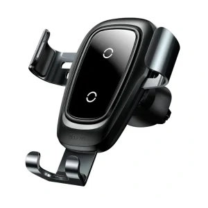 Suport Auto si Incarcator Wireless Baseus Gravity Qi 10W include Cablu micro-USB to USB Negru