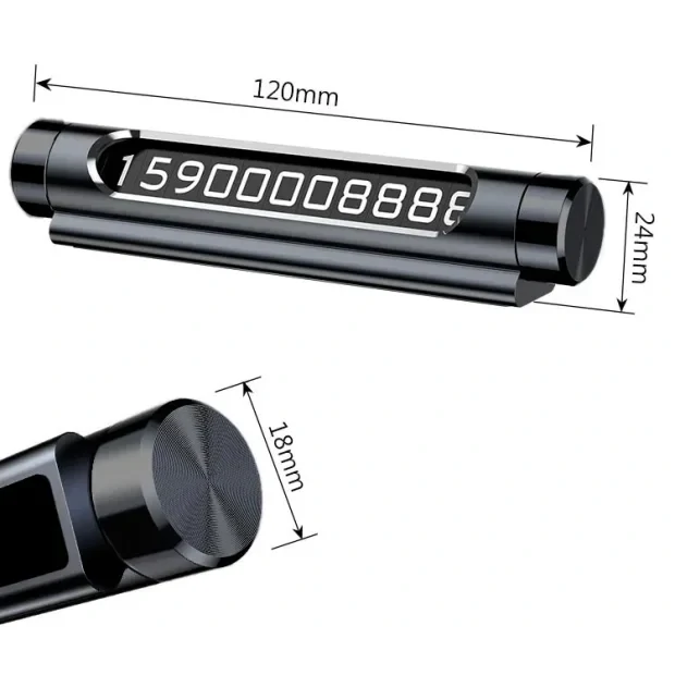 Suport Dual Numar de Telefon Parbriz Baseus Negru