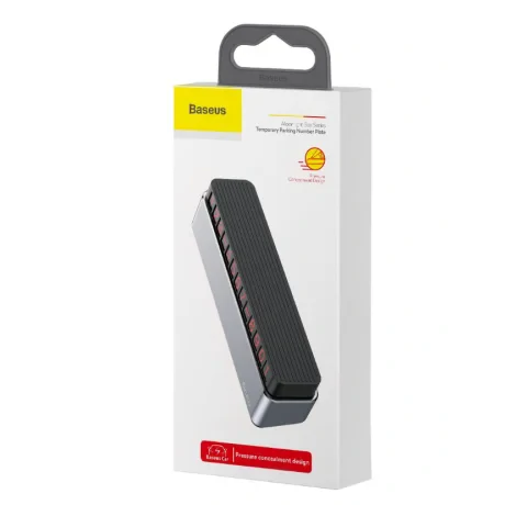Suport Numar de Telefon Parbriz Baseus Argintiu