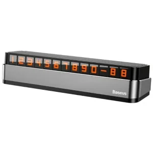 Suport Numar de Telefon Parbriz Baseus Gri