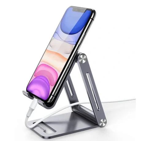 Suport telefon Ugreen LP263 fixare pe birou gri