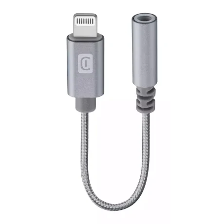 Adaptor Audio Cellularline Jack to Lightning Gri