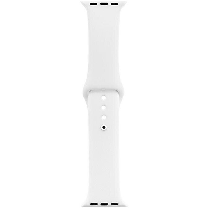 Curea Tactical Silicone pentru Apple IWatch 1/2/3/4/5/6/SE 42/44mm Alb thumb