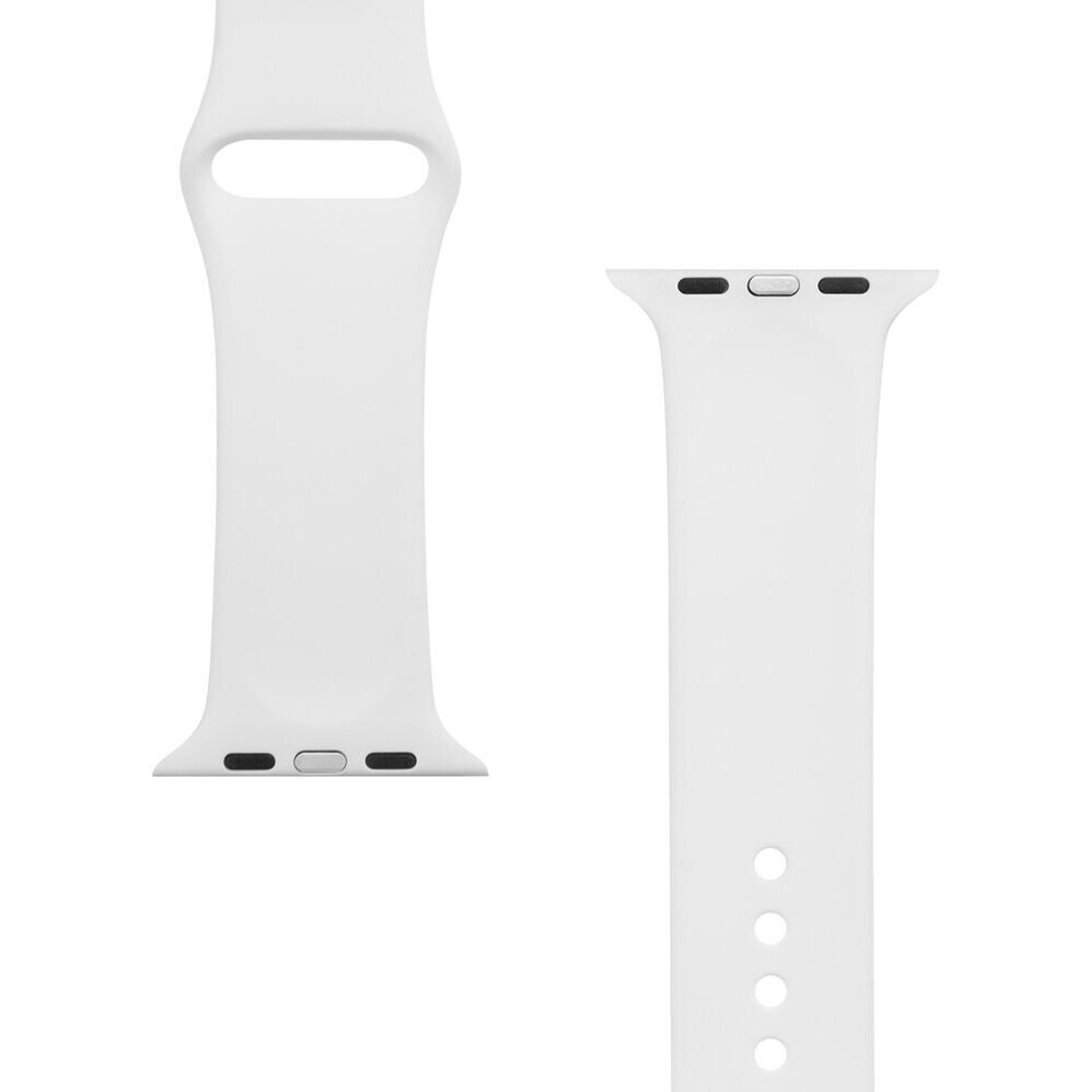 Curea Tactical Silicone pentru Apple IWatch 1/2/3/4/5/6/SE 42/44mm Alb thumb