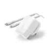 Set Belkin BOOST CHARGE 30W PD PPS Wall Charger + USB-C Cable with Lightning Connector - White
