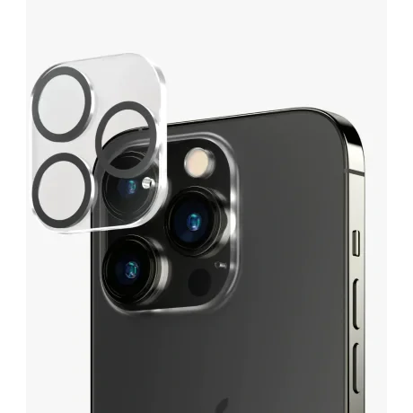 Folie Protectie Sticla Camera Panzer pentru iPhone 13 Pro/13 Pro Max Negru