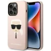 Husa Cover Karl Lagerfeld Liquid Silicone Karl Head Logo pentru iPhone 14 Plus Pink