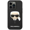 Husa Cover Karl Lagerfeld Liquid Silicone Karl Head Logo pentru iPhone 14 Pro Black