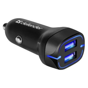 Incarcator Auto Defender UCA-34 2xUsb 5V/3.4A Negru