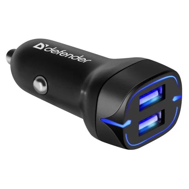 Incarcator Auto Defender UCA-34 2xUsb 5V/3.4A Negru