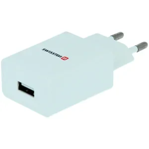 Incarcator Retea Swissten Smart IC 1xUSB 1A + Cablu Date Usb to MicroUSB MFI 1.2M Alb