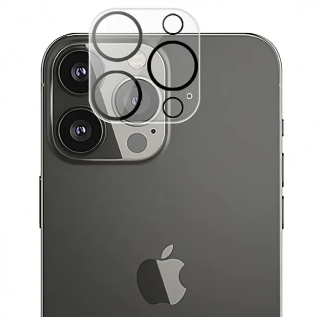 Folie Protectie Sticla Camera Mobico pentru iPhone 13 Pro/13 Pro Max Negru