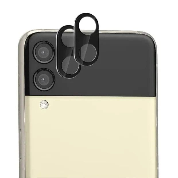 Folie Protectie Sticla Camera Mobico pentru Samsung Galaxy Z Flip 4 Negru