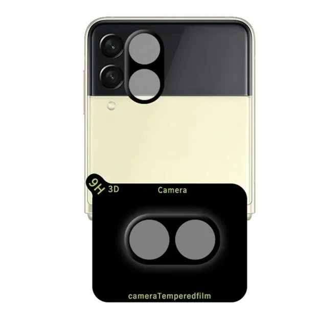 Folie Protectie Sticla Camera Mobico pentru Samsung Galaxy Z Flip 4 Negru