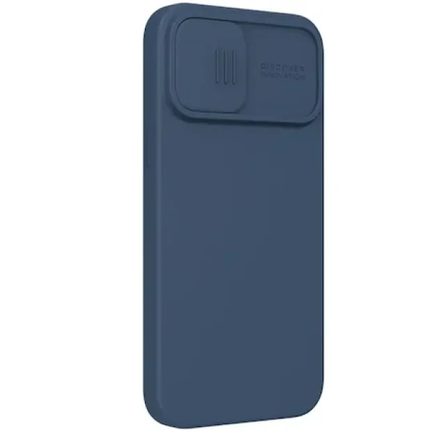 Husa Cover Silicon Nillkin Silky Magnetic pentru iPhone 13/14 Albastru