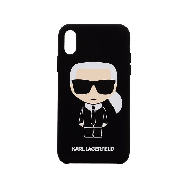 Husa Cover Karl Lagerfeld Full Body Iconic pentru iPhone XR Black thumb