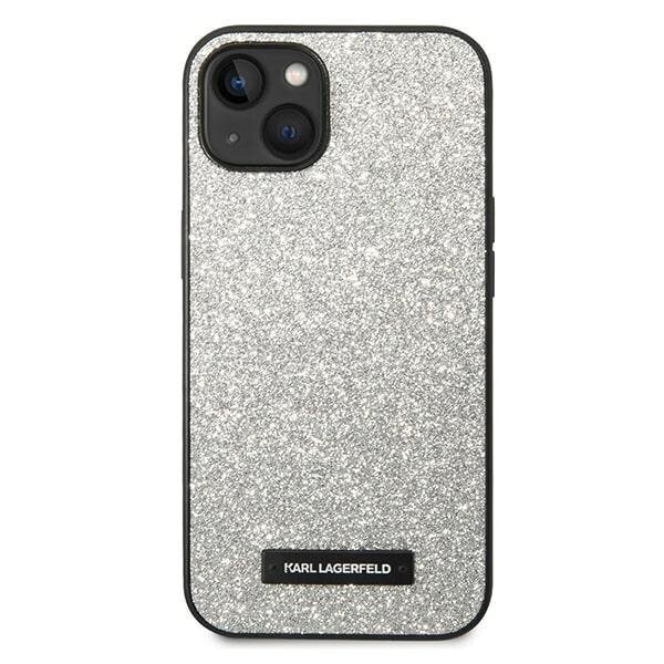 Husa Cover Karl Lagerfeld Stripes Strap pentru iPhone 14 Plus Silver thumb