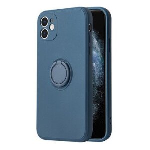 Husa Cover Silicon Finger Grip pentru Iphone 14 Albastru