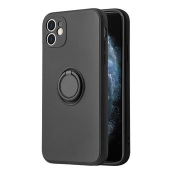 Husa Cover Silicon Finger Grip pentru Iphone 14 Pro Negru thumb