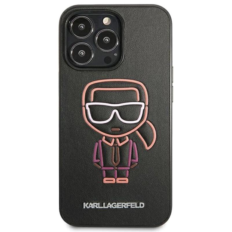 Husa Cover Karl Lagerfeld Ikonik Outline pentru iPhone 13 Pro Hybrid Case Black thumb