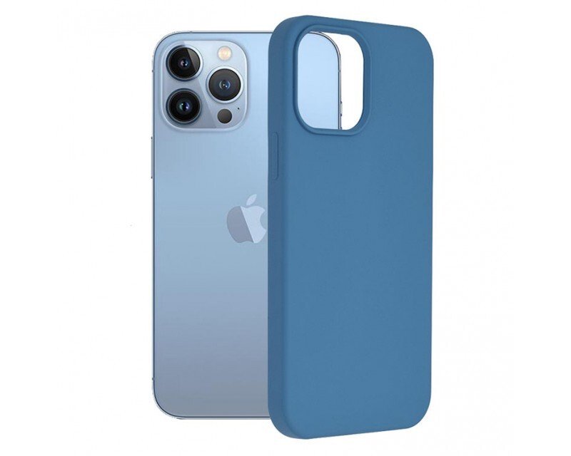 Husa Cover Silicon Fun Glitter pentru iPhone 14 Pro Max Albastru thumb