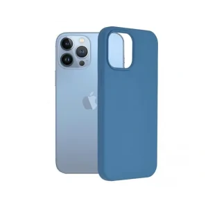 Husa Cover Silicon Fun Glitter pentru iPhone 14 Pro Max Albastru