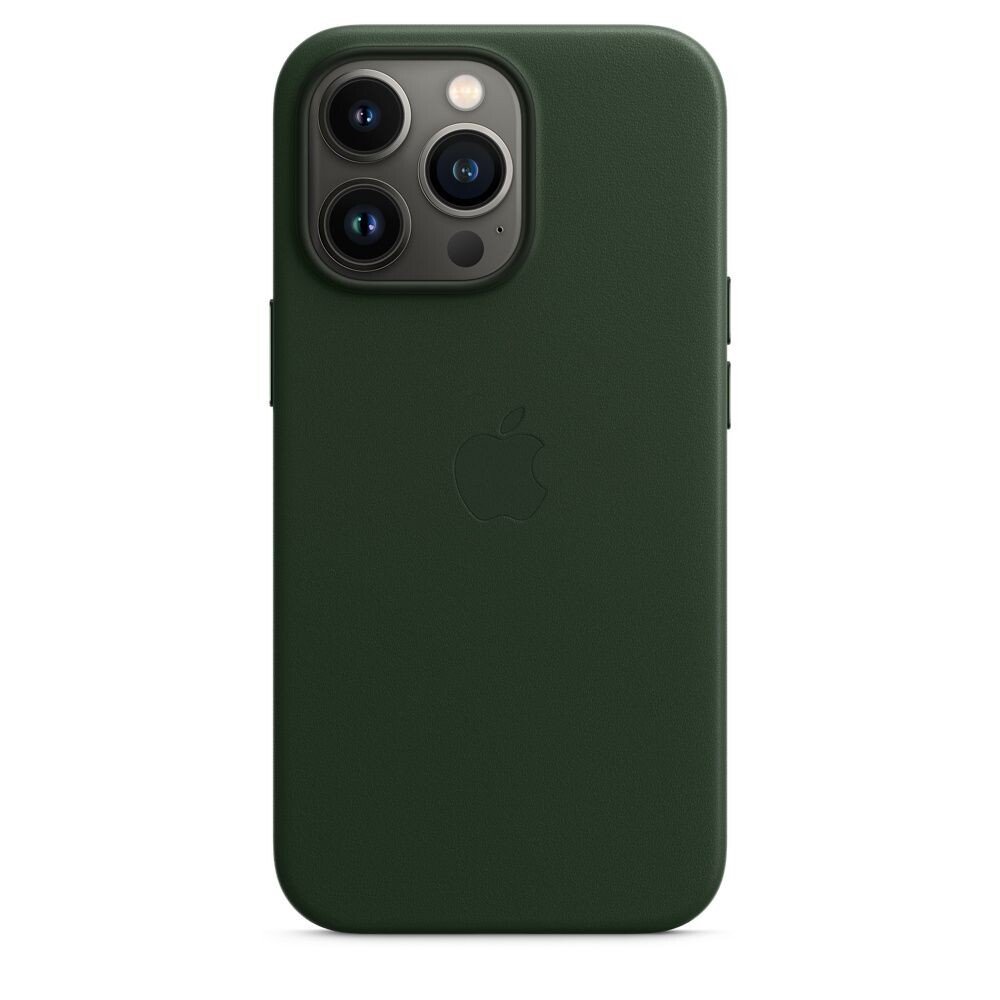 Husa Cover Leather Case MagSafe pentru iPhone 13 Pro Sequoia Green thumb