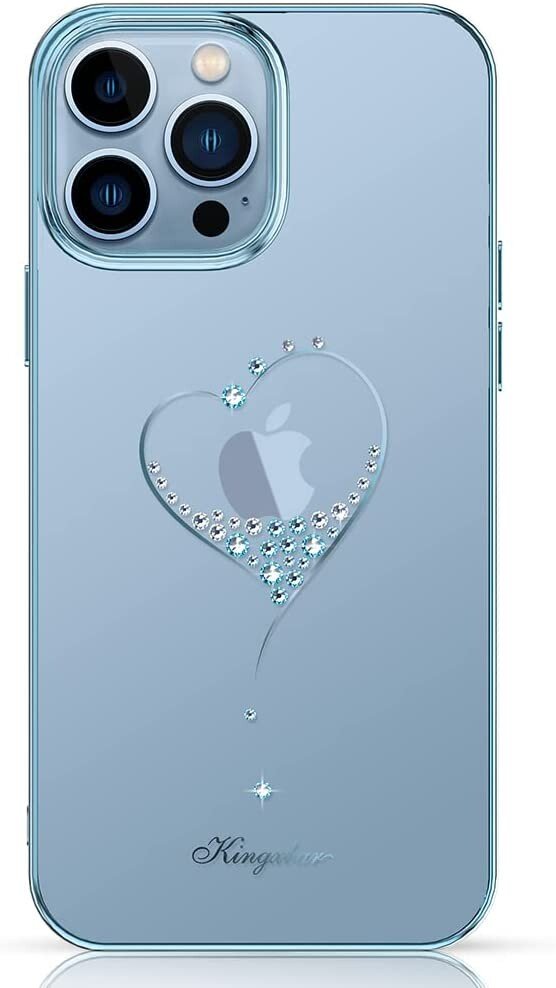Husa Kingxbar Luxury Heart Series Swarovski pentru iPhone 13 Pro thumb