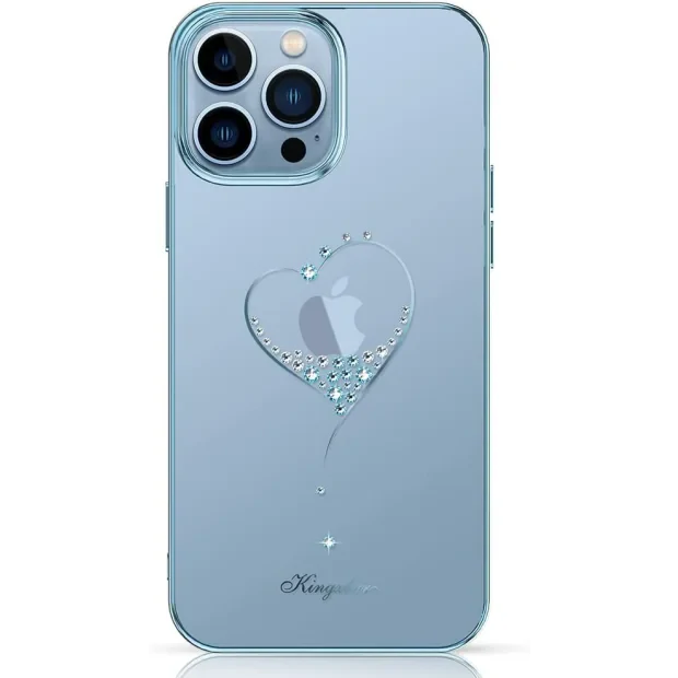 Husa Kingxbar Luxury Heart Series Swarovski pentru iPhone 13 Pro