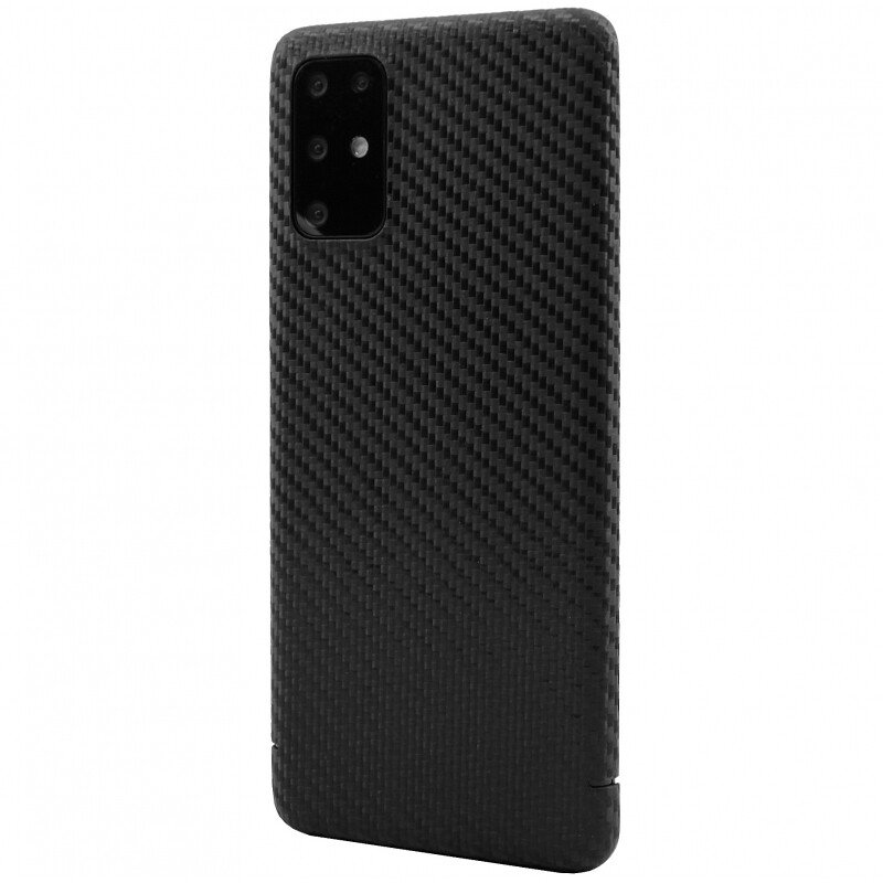 Husa Cover Silicon Carbon pentru Samsung Galaxy S20 Plus Negru thumb