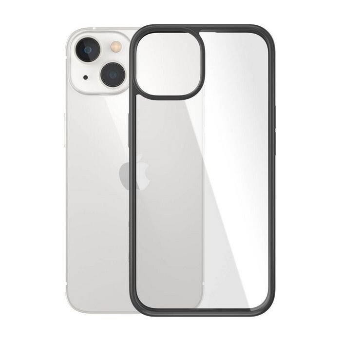 Husa Cover Panzer Clear Case pentru iPhone 14 Plus Rama Negru thumb