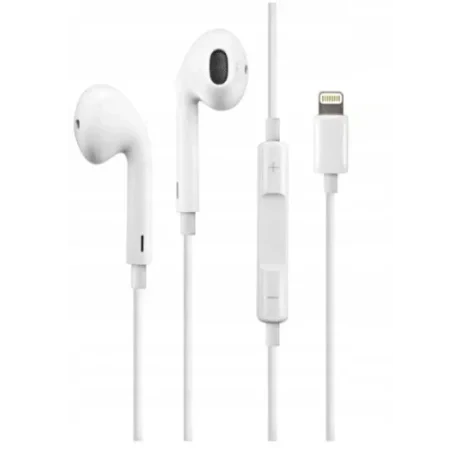 Casti cu Fir compatibil cu Apple MMTN2ZM/A Microfon Output Lightning Bulk Alb