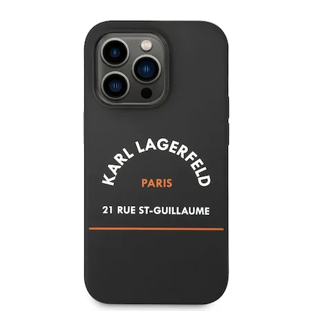 Husa Cover Karl Lagerfeld Rue St Gullaume pentru iPhone 14 Pro Black thumb