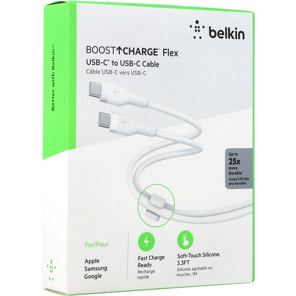 Cablu Date Belkin USB-Type-C to Type-C 2.0 1m Alb thumb