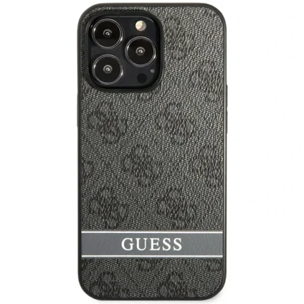 Husa Cover Guess Stripe pentru iPhone 13 Pro Max Grey