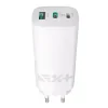 Incarcator Retea Next One 65W 2x USB-Type-C 1x USB White